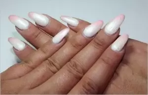 Ongles en Gel avec Effet Marbré