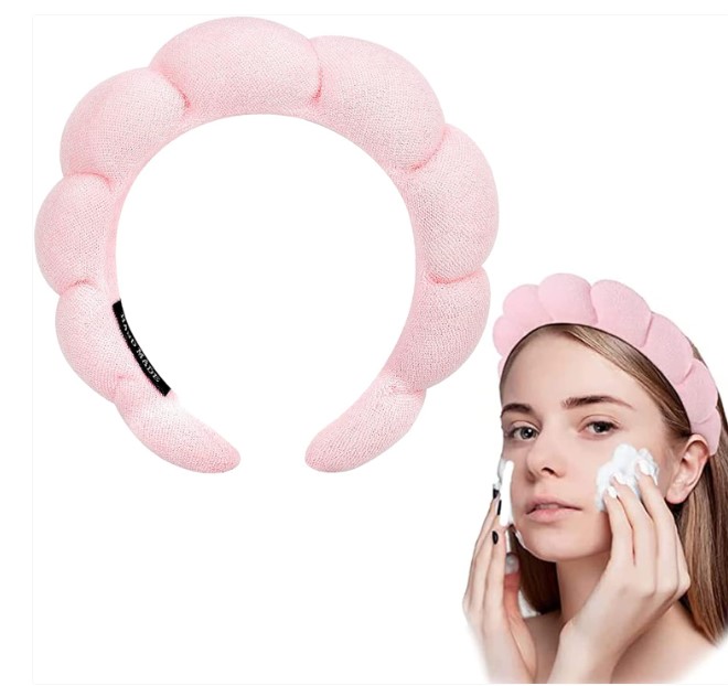 Bandeau Cheveux Femme En Eponge Pour Maquillage